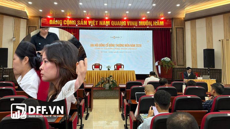 Bà Vũ Nam Hương - Phó Tổng giám đốc LPBank - tham dự AGM 2026 của VNDirect 