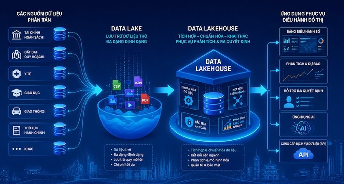 Data Lakehouse là gì? Vì sao Hà Nội cần xây "bộ não dữ liệu" cho toàn thành phố