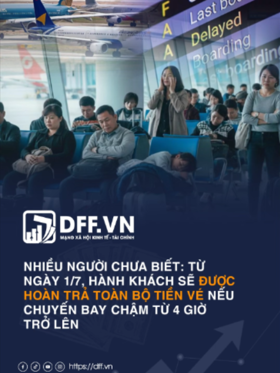 Từ ngày 1/7, hành khách sẽ được hoàn trả toàn bộ tiền vé nếu chuyến bay chậm từ 4 giờ trở lên 