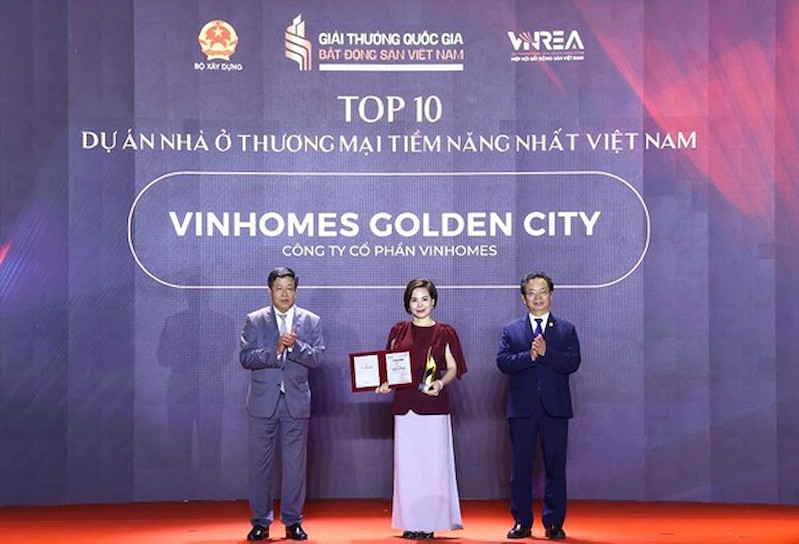   Vinhomes Golden City được vinh danh “Top 10 dự án nhà ở thương mại tiềm năng nhất Việt Nam”, củng cố thêm niềm tin của nhà đầu tư  