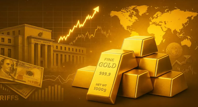 Vàng có thể giảm về 4.400 USD/ounce?
