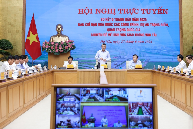 Thủ tướng Lê Minh Hưng chỉ đạo các cơ quan, doanh nghiệp nâng khối lượng thi công, đảm bảo tiến độ các dự án trọng điểm để đóng góp vào mục tiêu tăng trưởng 2 con số (Ảnh: VGP)