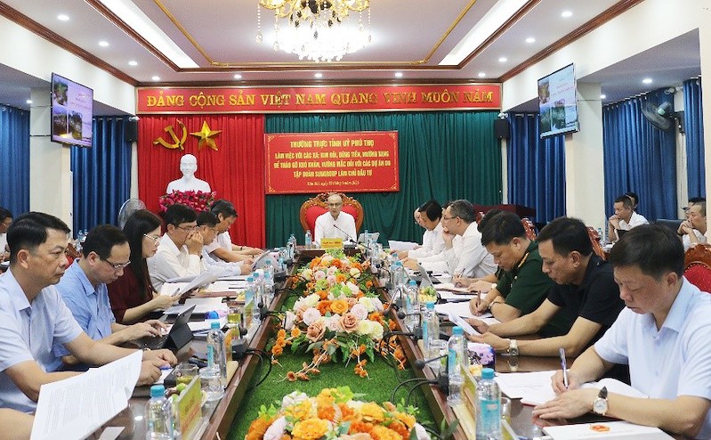 Toàn cảnh buổi làm việc (Ảnh: phutho.gov.vn)