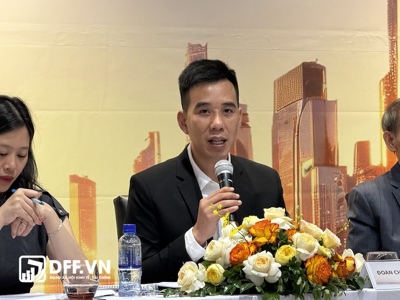 Ông Nguyễn Đức Quân - Chủ tịch HĐQT API - chia sẻ tại đại hội