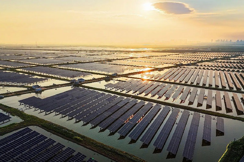 <i>Một trang trại điện mặt trời tại Trung Quốc - Ảnh: AFP</i>