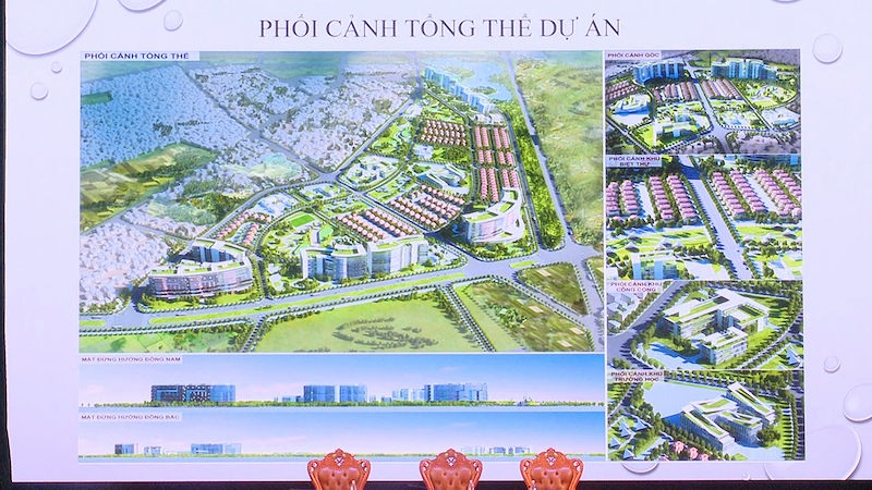 Phối cảnh tổng thể Dự án Khu đô thị Uy Nỗ – Việt Hùng (G6)