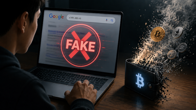 Chỉ một cú nhấp trên Google cũng có thể khiến ví tiền điện tử "bốc hơi"
