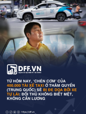 Từ hôm nay, ‘chén cơm’ của 400.000 tài xế taxi ở Thâm Quyến (Trung Quốc) sẽ bị đe dọa bởi xe tự lái: Đối thủ không biết mệt, không cần lương