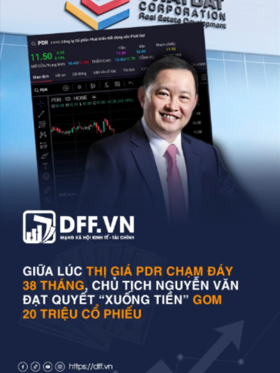 Giữa lúc thị giá PDR chạm đáy 38 tháng, chủ tịch Nguyễn Văn Đạt quyết “xuống tiền” gom 20 triệu cổ phiếu
