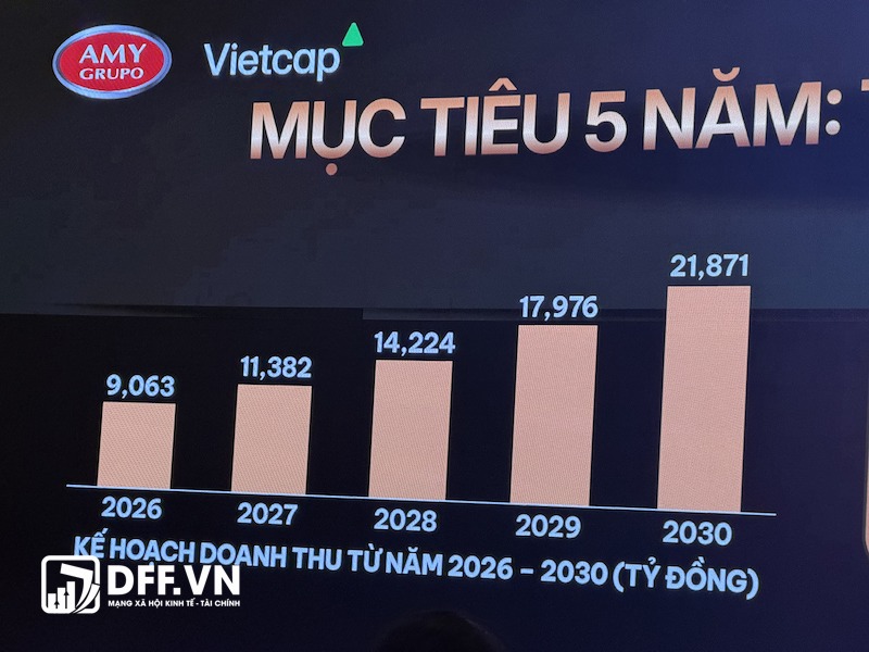 Kế hoạch doanh thu giai đoạn 2026 - 2030 của AMY Grupo Kế hoạch doanh thu giai đoạn 2026 - 2030 của AMY Grupo