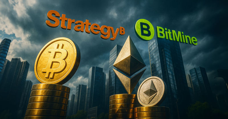 Vì sao ‘cá voi’ Strategy ngừng mua BTC, còn BitMine mạnh tay gom ETH?