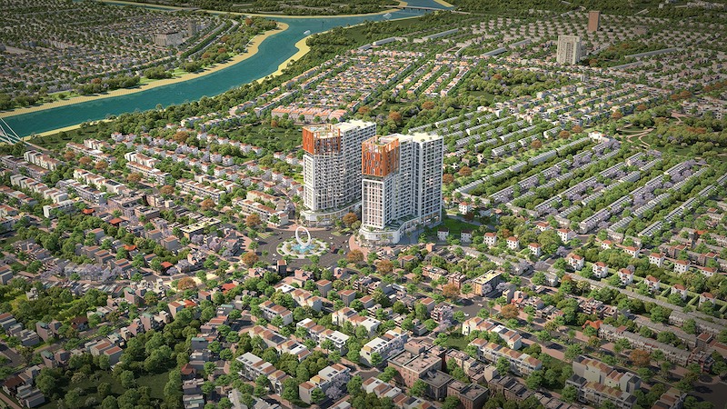 Ba tổ hợp Cora Tower, Spana Tower và S-Light Tower nằm tại những “toạ độ kim cương”, giúp shophouse khối đế duy trì nhịp giao thương bền vững quanh năm. Ảnh: Sun Property.