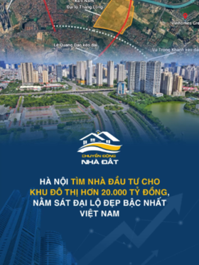 Hà Nội tìm nhà đầu tư cho khu đô thị hơn 20.000 tỷ đồng, nằm sát đại lộ đẹp bậc nhất Việt Nam