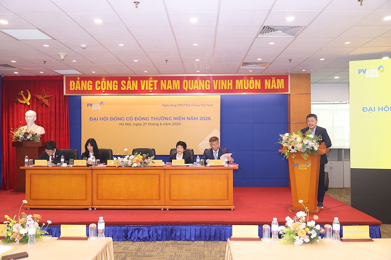   ĐHĐCĐ thường niên PVcomBank năm 2026 xác định mục tiêu củng cố toàn diện nền tảng tài chính, ưu tiên tăng trưởng bền vững 