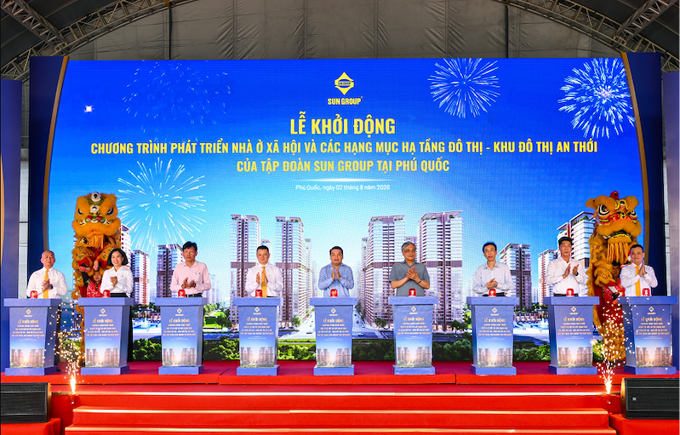 Sun Group đầu tư 40.000 tỷ đồng xây gần 50.000 căn nhà ở xã hội, nhà ở cho thuê "tiêu chuẩn Singapore" tại Phú Quốc