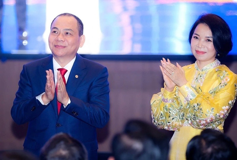 Vợ chồng tỷ phú Phạm Nhật Vượng - bà Phạm Thu Hương