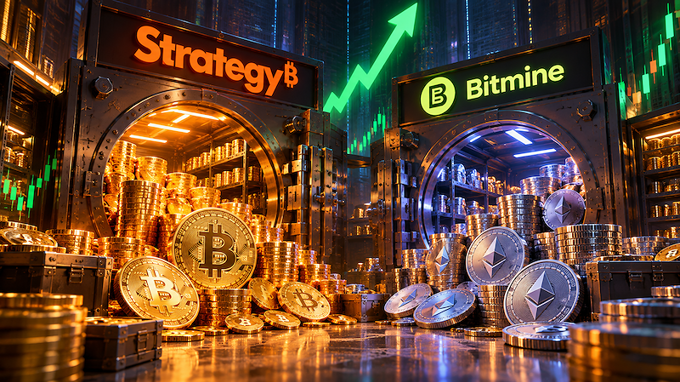‘Cá voi’ cấp tập gom hàng: Strategy tậu thêm 1.665 BTC, Bitmine đưa kho tài sản số vượt mốc 6 triệu ETH trong tuần qua