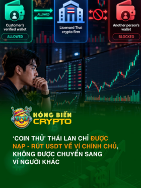 ‘Coin thủ’ Thái Lan chỉ được nạp-rút USDT về ví chính chủ, không được chuyển sang ví người khác