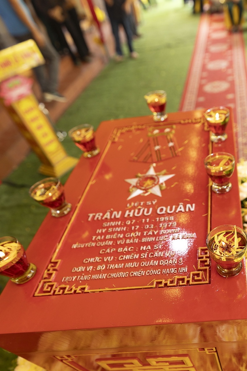 Hài cốt liệt sĩ Trần Hữu Quân được đưa về quê nhà sau gần nửa thế kỷ