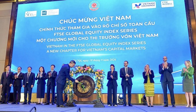 Việt Nam bước vào nhóm thị trường mới nổi thứ cấp, tiếp cận hệ chỉ số tham chiếu hơn 20.000 tỷ USD
