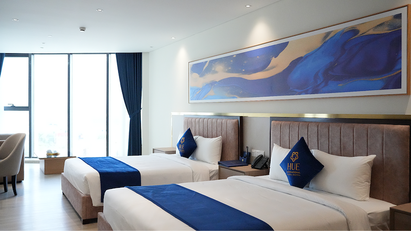Không gian phòng an dưỡng thuộc mô hình Hospital - Hotel tại Bệnh viện Đa khoa Quốc tế Huế