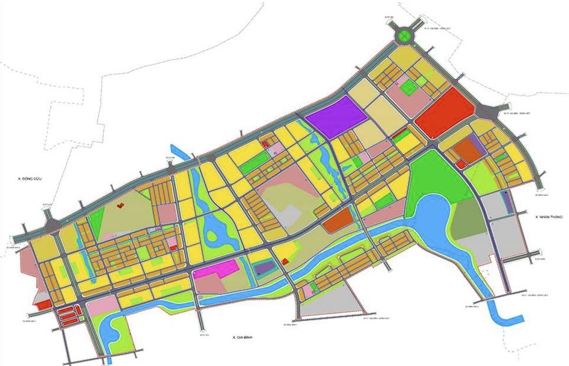 Tổng mặt bằng quy hoạch sử dụng đất của Dự án