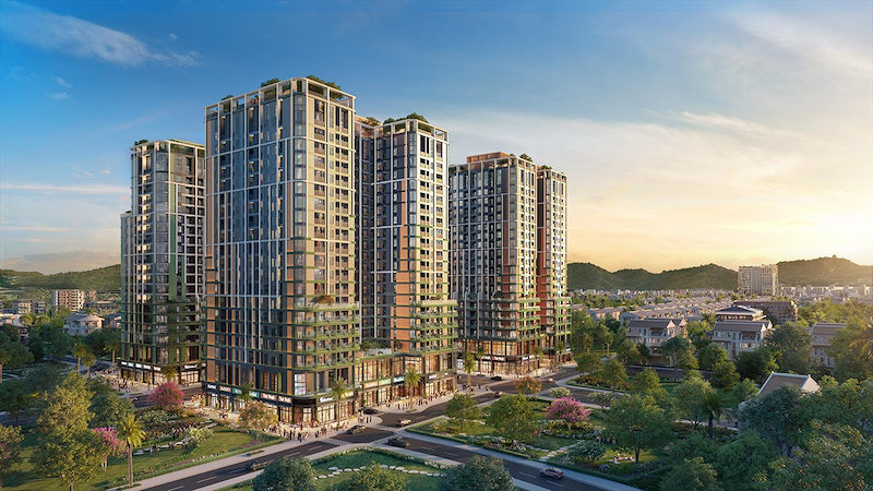 Thiết kế lấy cảm hứng từ mai vàng của Tháp Mùa Xuân hài hòa trong tổng thể “bức tranh tứ bình” FourS Tower. Ảnh minh họa: Sun Property. Thiết kế lấy cảm hứng từ mai vàng của Tháp Mùa Xuân hài hòa trong tổng thể “bức tranh tứ bình” FourS Tower. Ảnh minh họa: Sun Property.