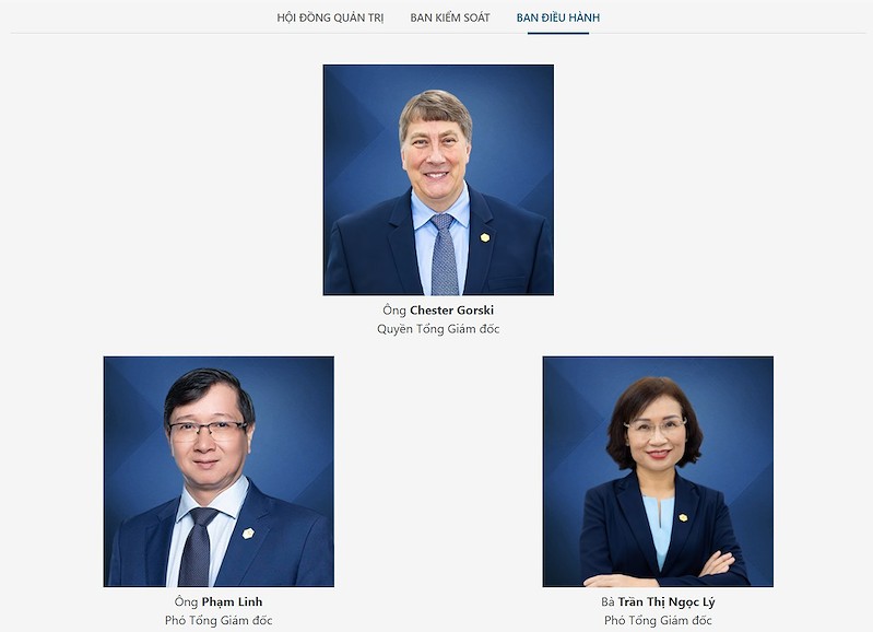 Ban điều hành Vietbank (Nguồn: VBB)